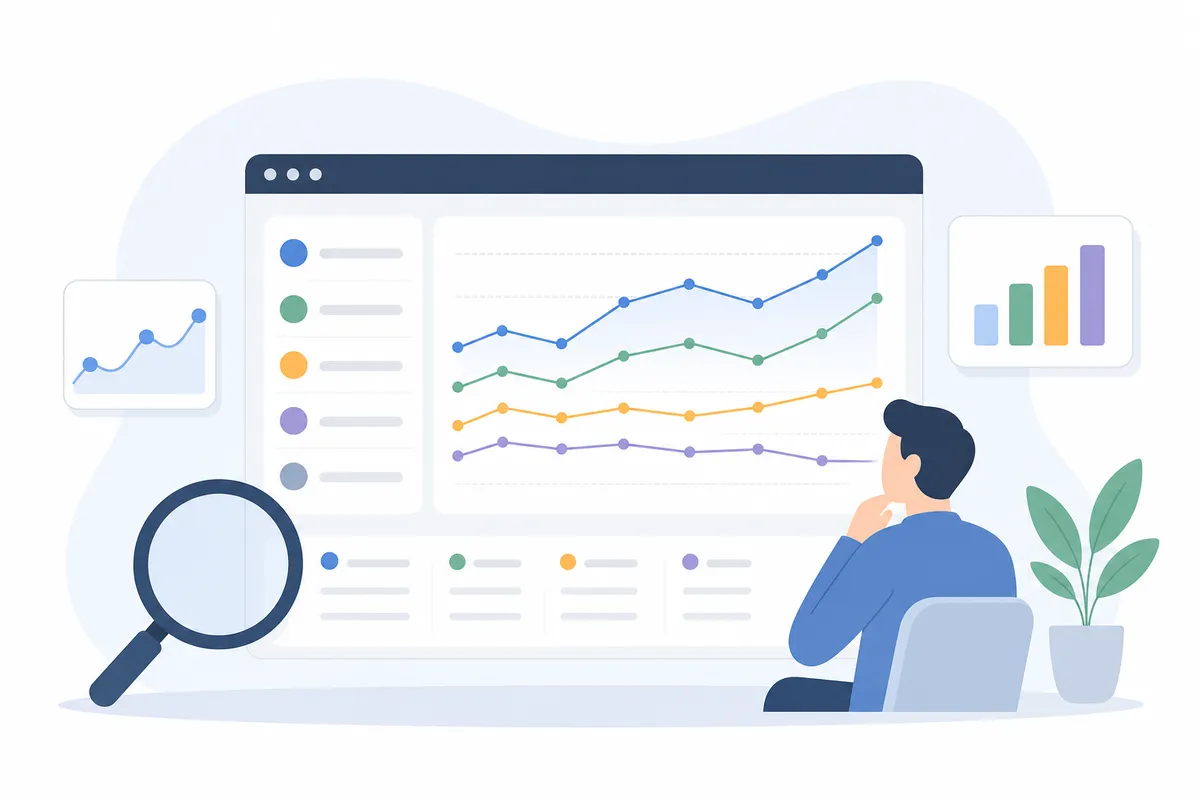 Diagrama de los proyectos ilimitados de Pro Rank Tracker con posiciones separadas por dispositivo y ubicación