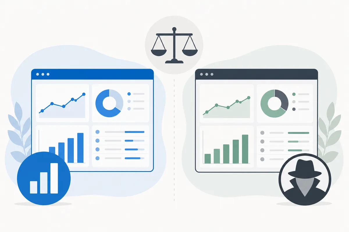 Tableau comparatif côte à côte des forfaits et fonctionnalités d'Ahrefs et de SpyFu