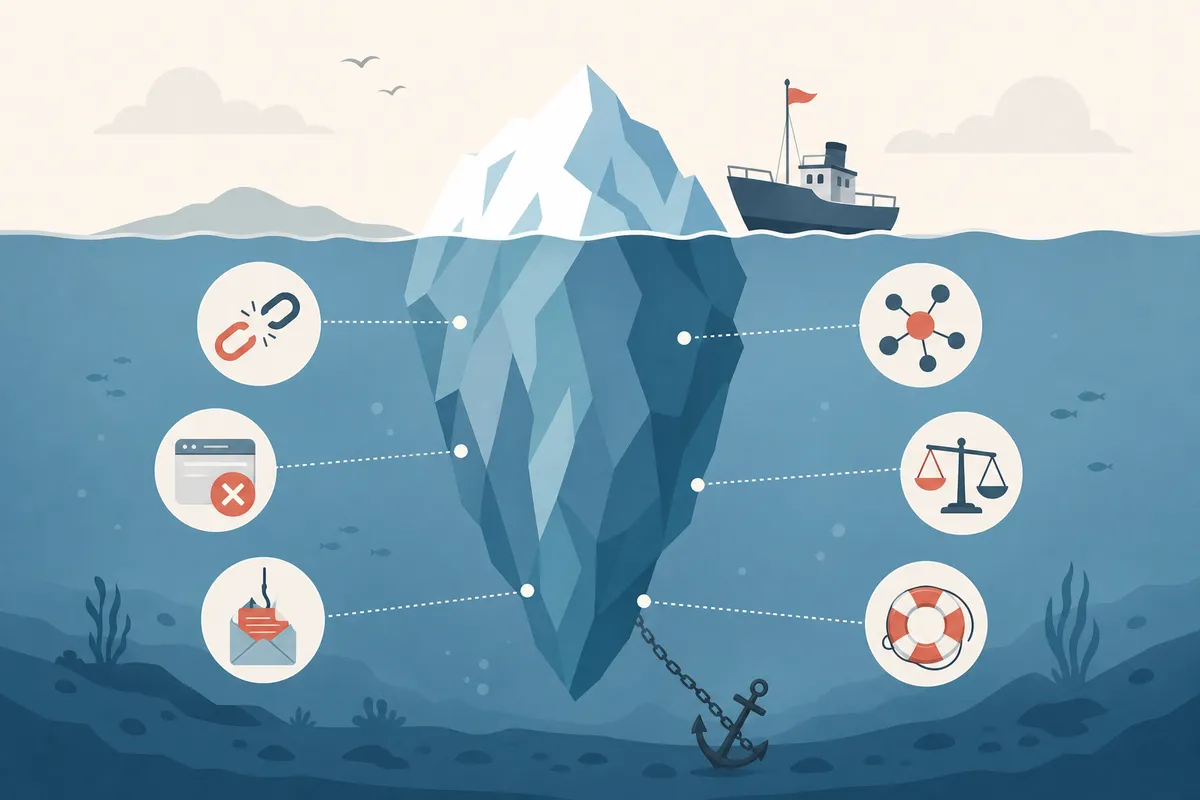 Warning signs of toxic backlinks that can quietly damage a backlink strategy
