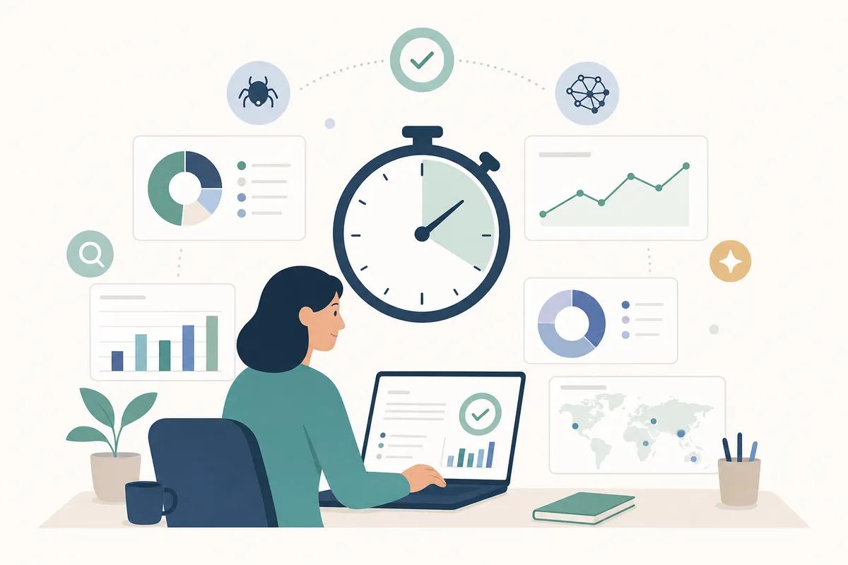 A 30-minute AI visibility audit checklist with a five-field log for each prompt