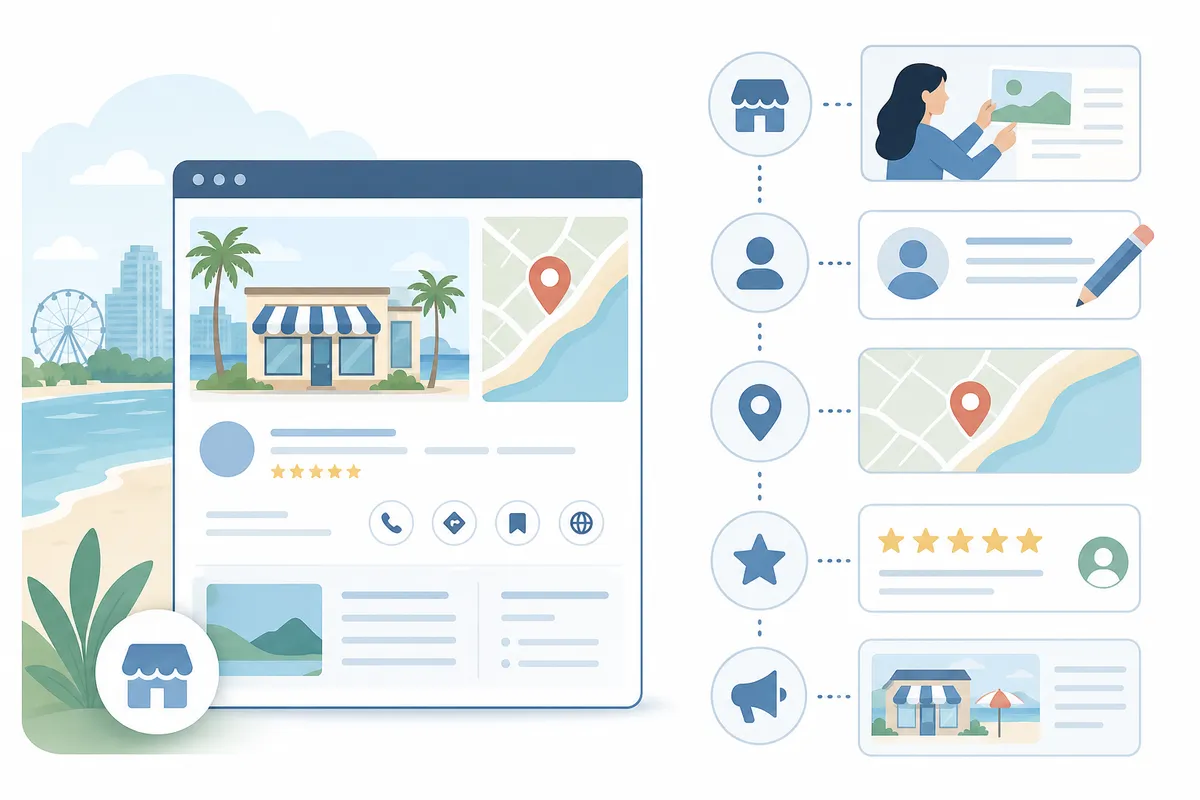 Business owner responding to a customer review on a Myrtle Beach Google listing