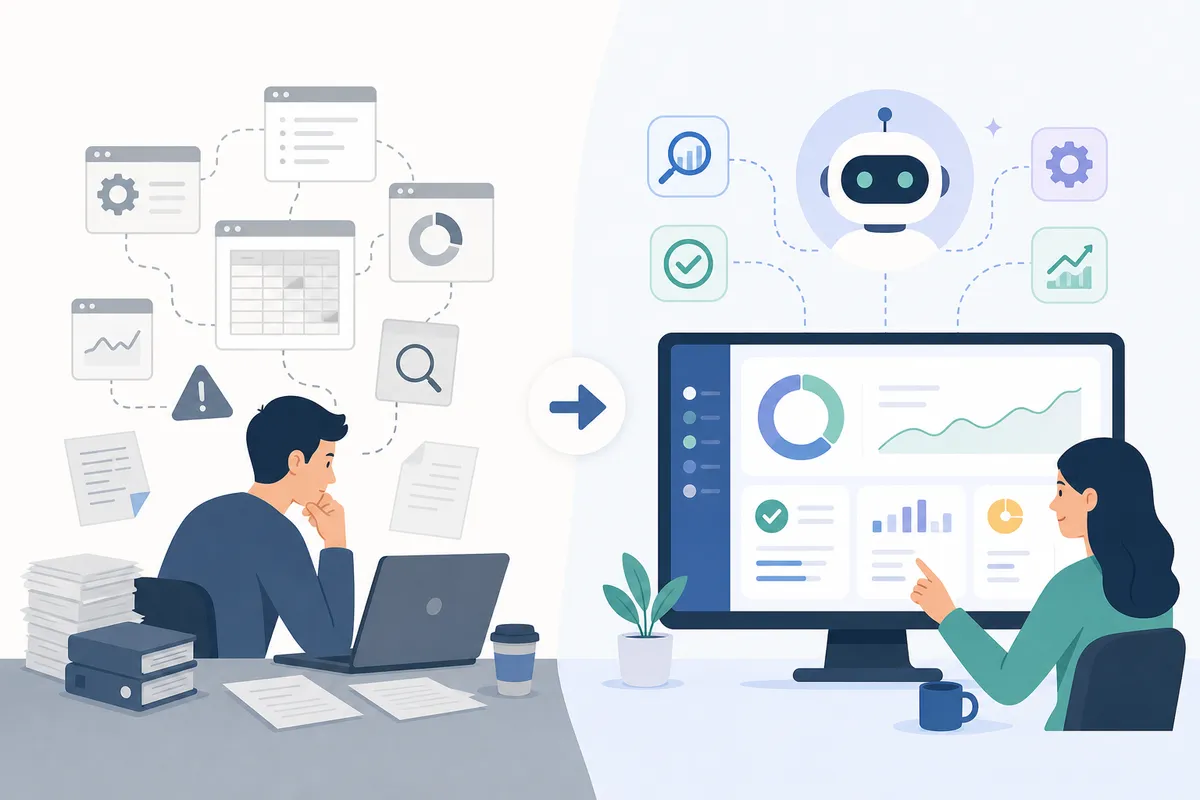 AI agents running parallel technical, content, and schema checks during an SEO audit