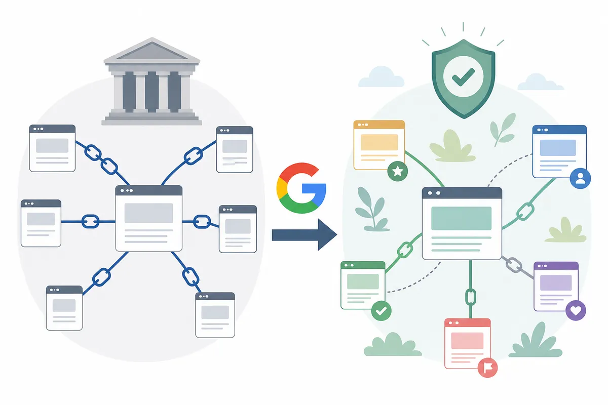 Timeline of Google updates that changed link building, from PageRank to Penguin 3.0