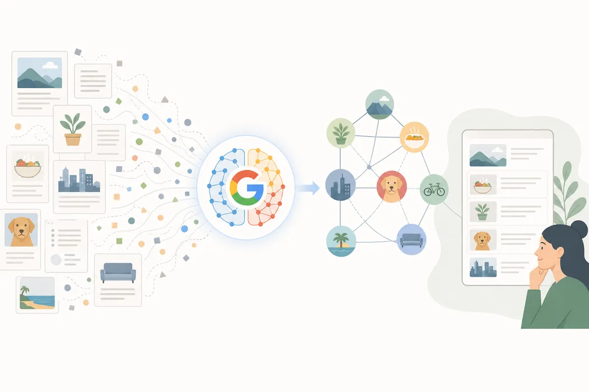 Timeline of the Google systems that enabled semantic search