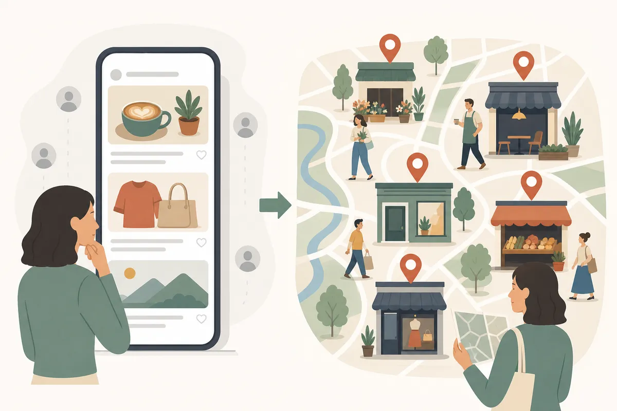 Map pack results showing local organic reach for a service business