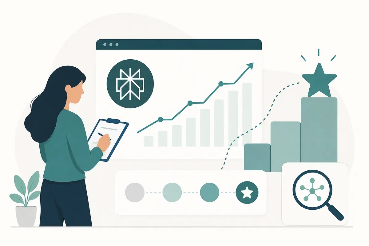 Spreadsheet tracking Perplexity citations and brand mentions by prompt over time