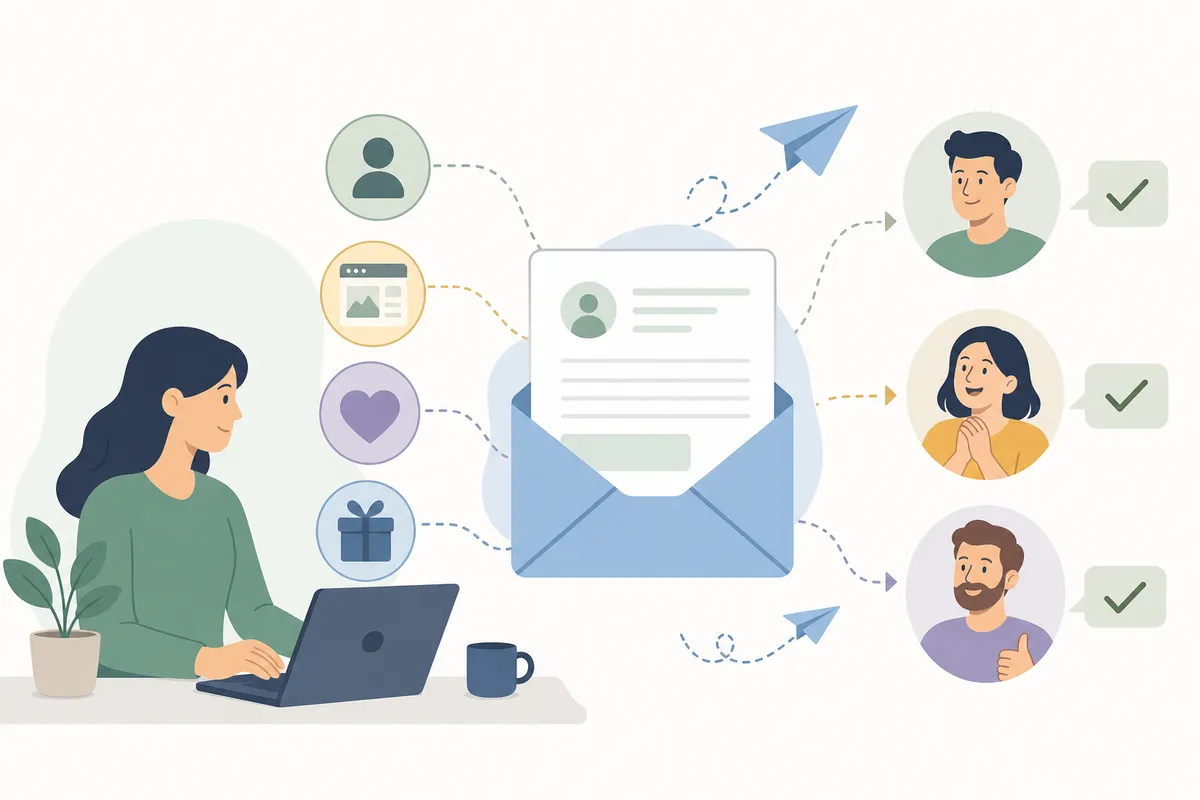 Outreach email draft with a personalized subject line under 50 characters