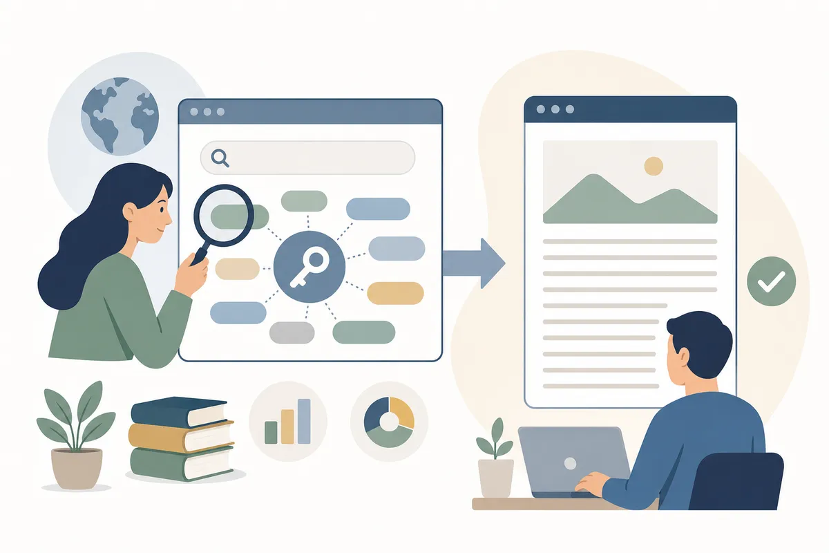 keyword research workflow for planning new seo content