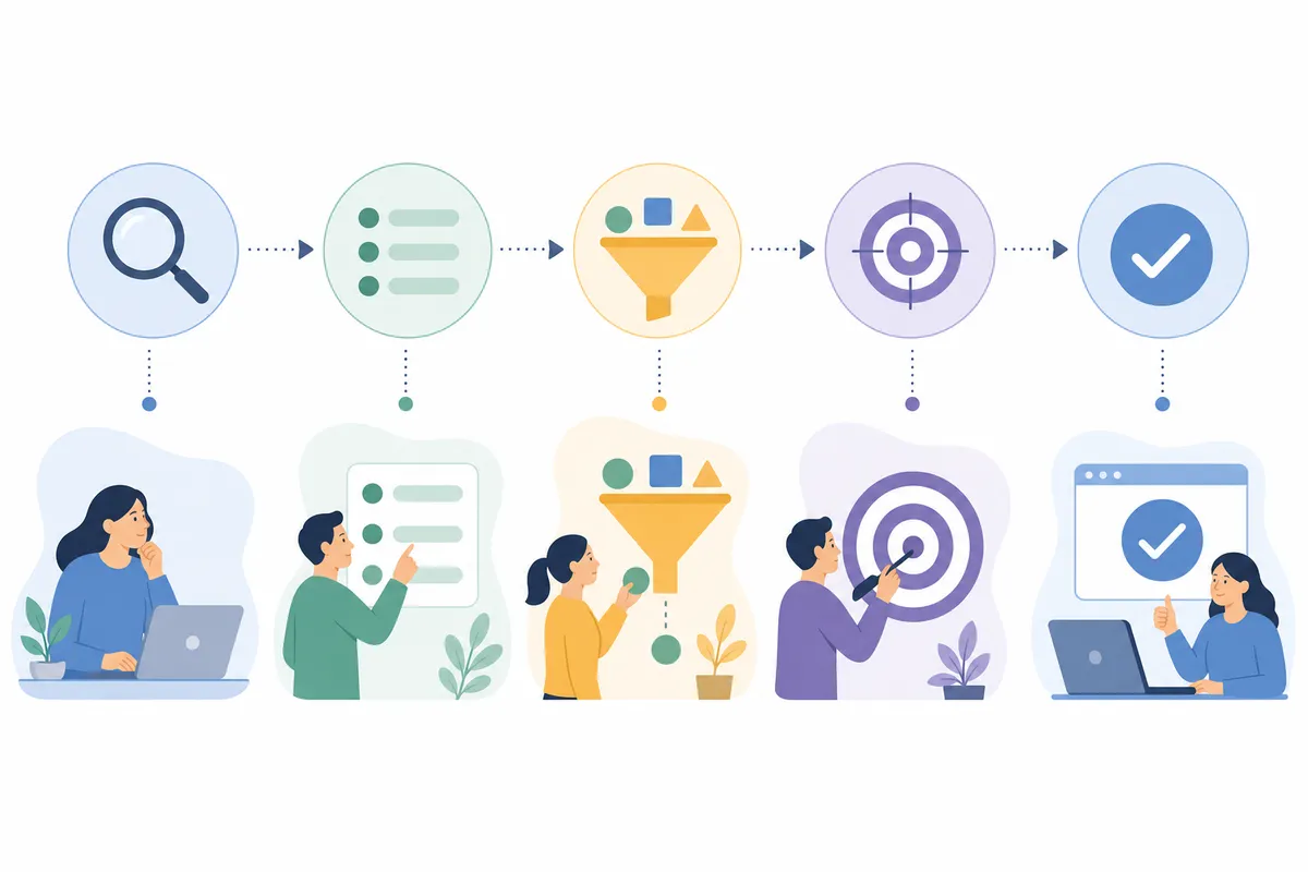 a Search Console dashboard showing ranking position changes for a set of relevant keywords