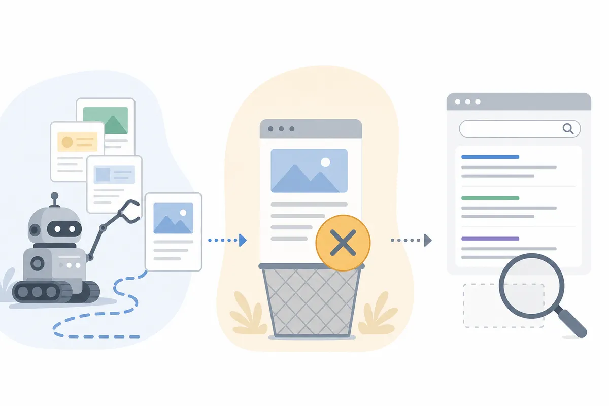 Rapport Indexation des pages de Google Search Console affichant le statut Explorée, actuellement non indexée