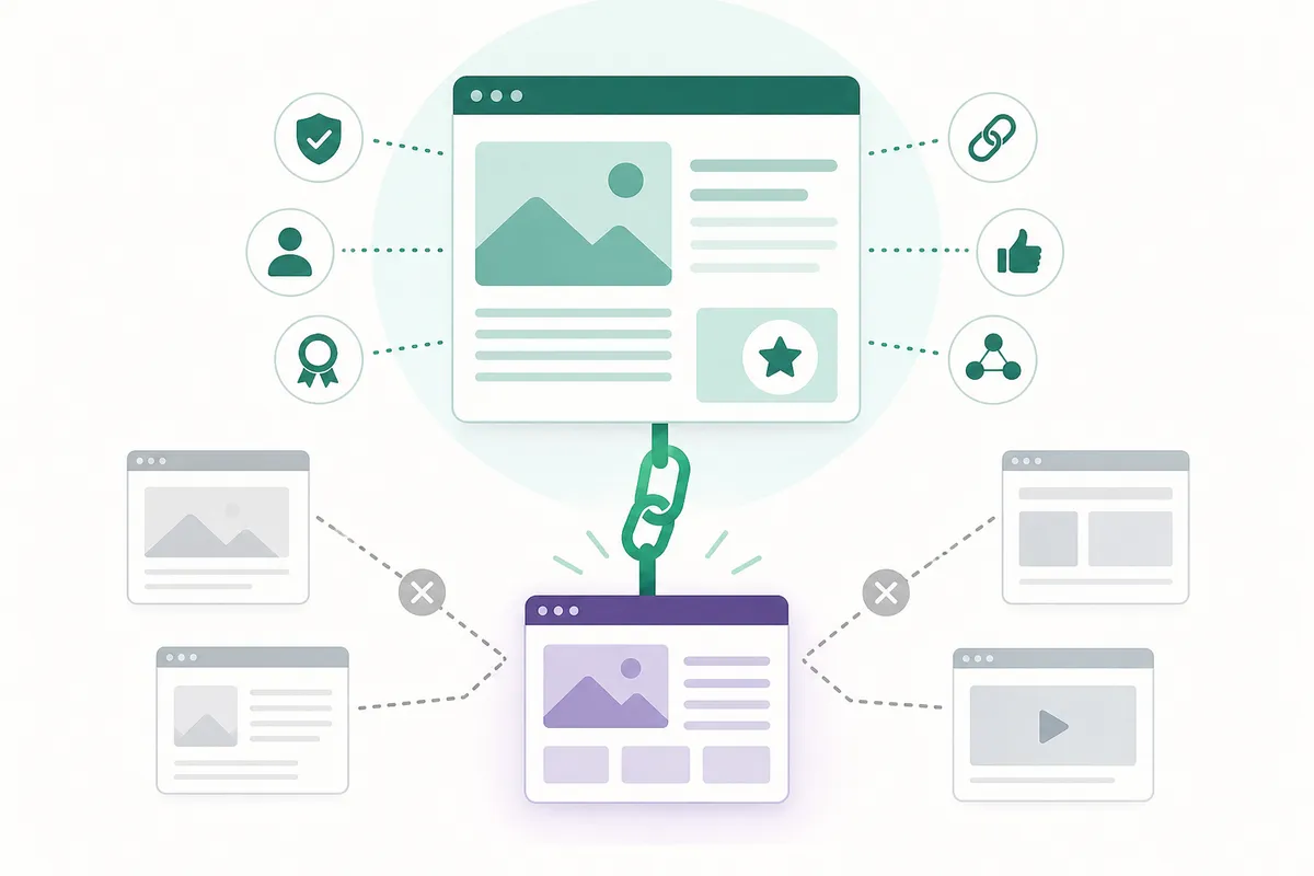 Checklist of backlink quality factors: relevance, authority, placement, anchor text and attributes