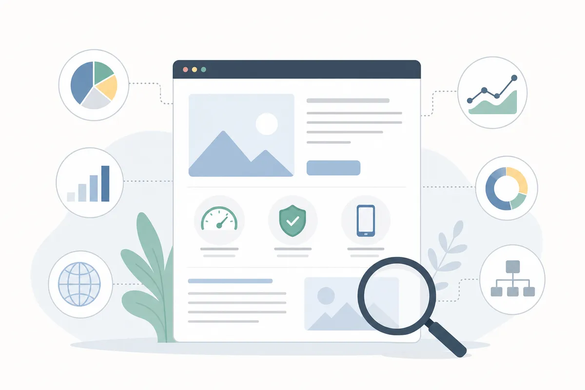 Chart of the ten checks websites fail most often in SEO audits