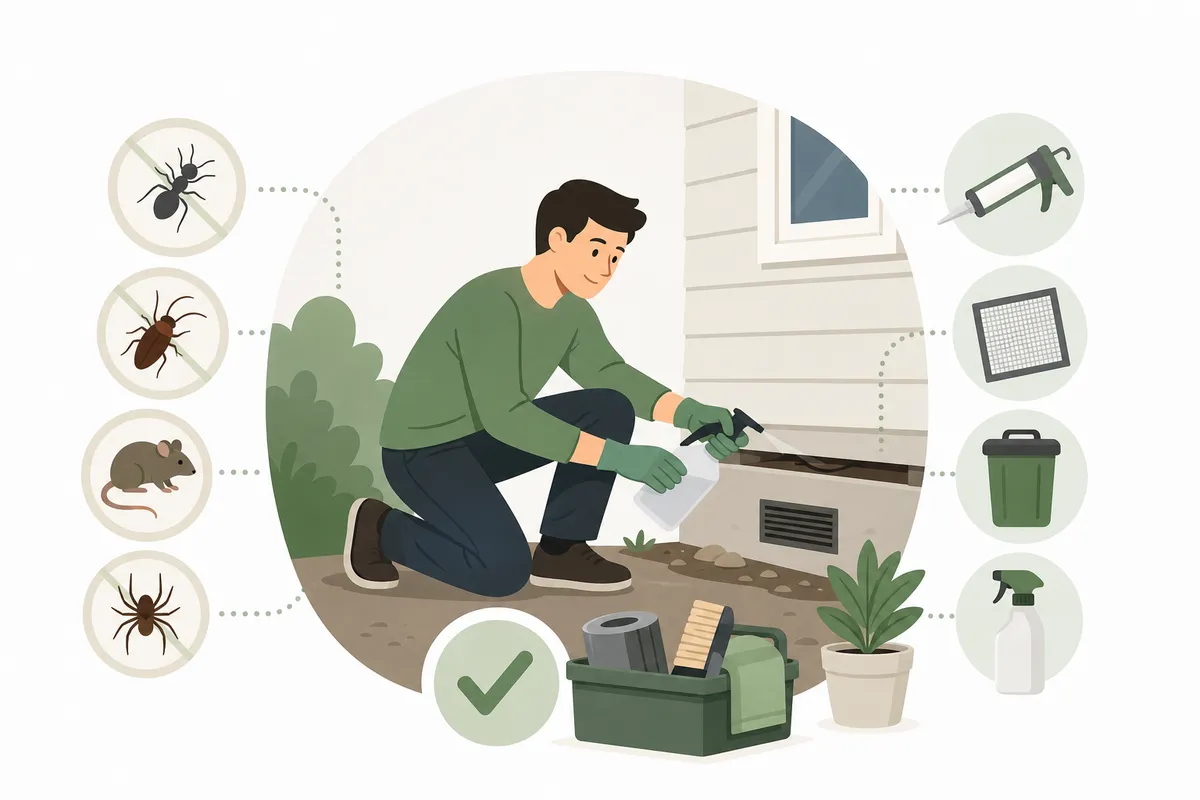 Side-by-side comparison of DIY pest control SEO tasks versus agency-managed work