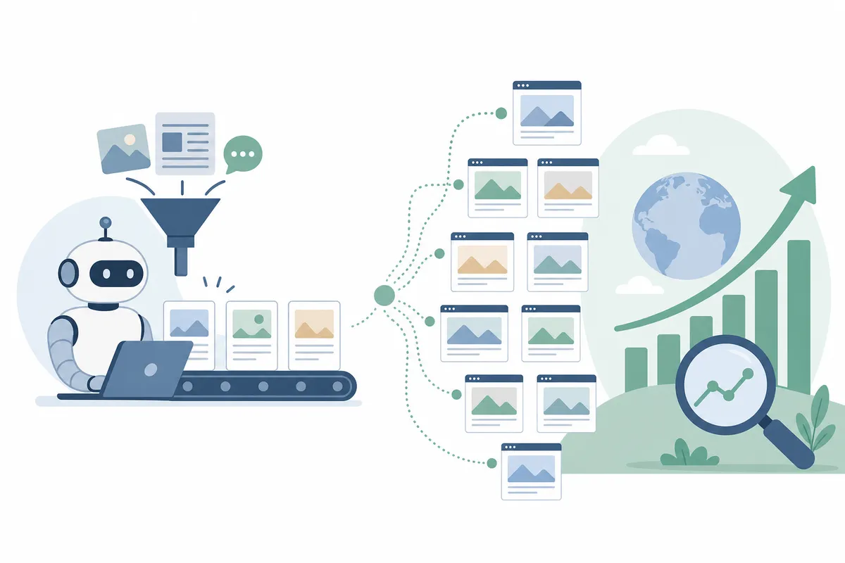 Time saved per article when automated content handles research and drafting